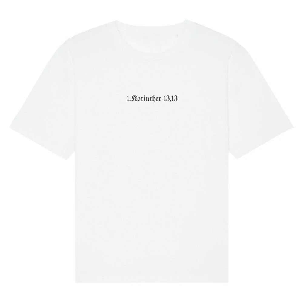 1. Korinther 13,13 Oversized Shirt - Image 3