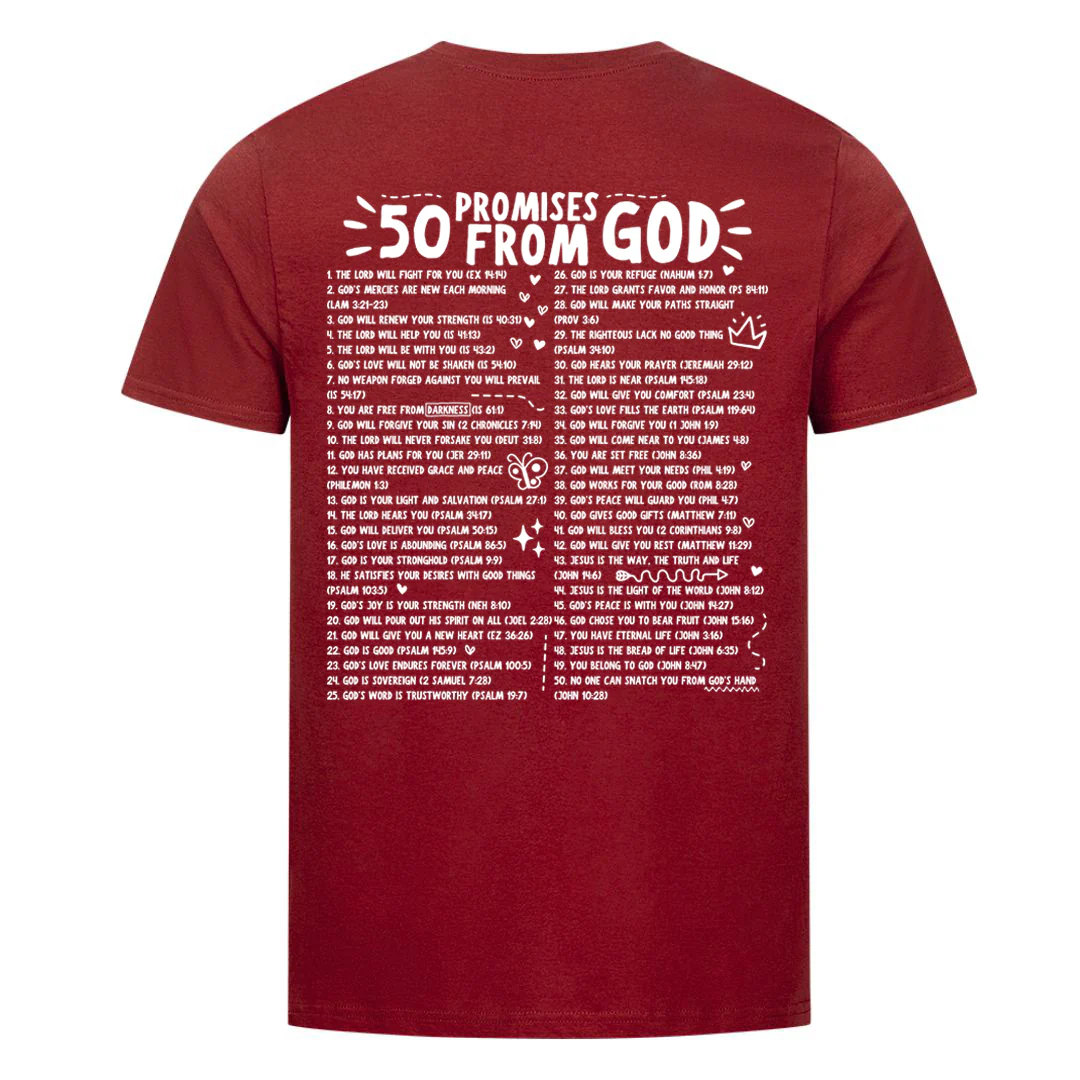50 Promises from God Shirt BackPrint - Image 8