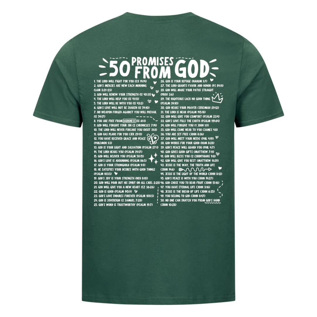 50 Promises from God Shirt BackPrint - Image 9