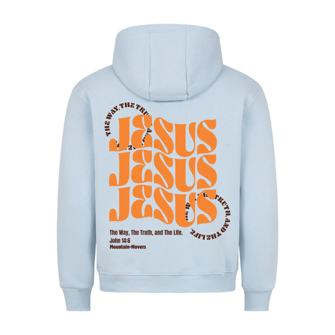All About Jesus Hoodie BackPrint - Image 4