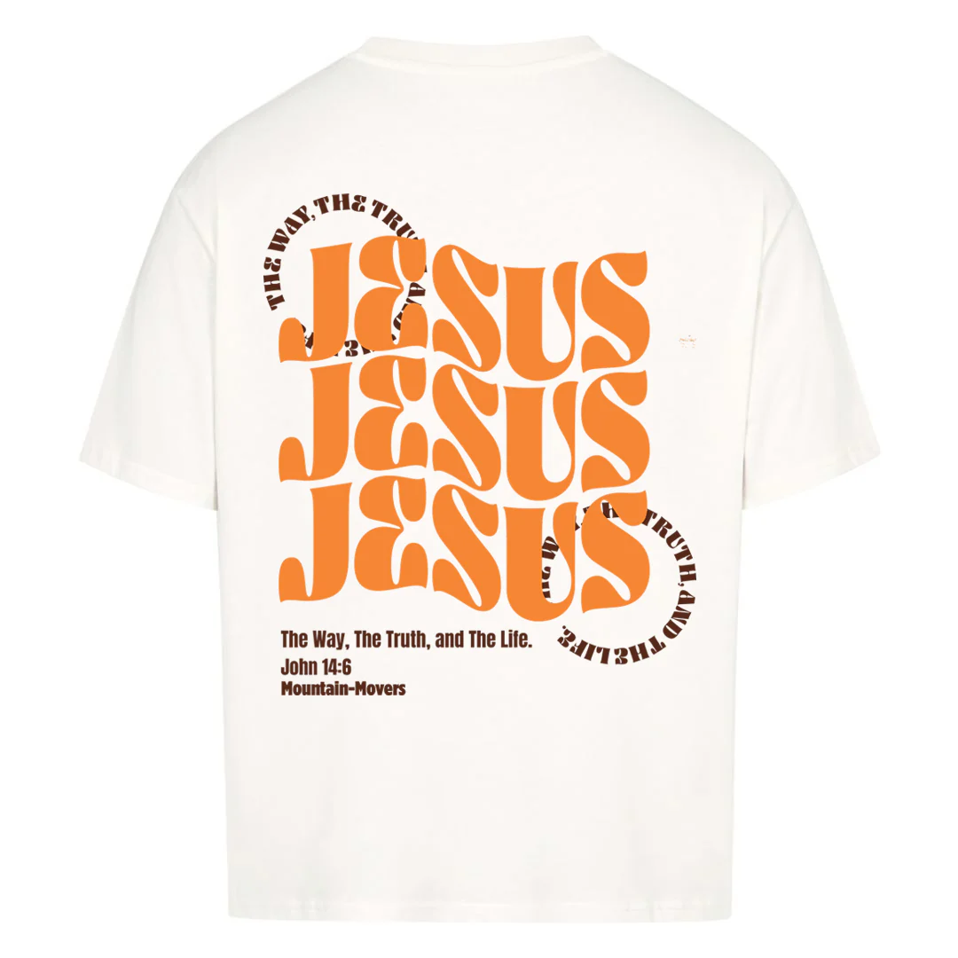 All About Jesus Oversized Shirt BackPrint - Image 3
