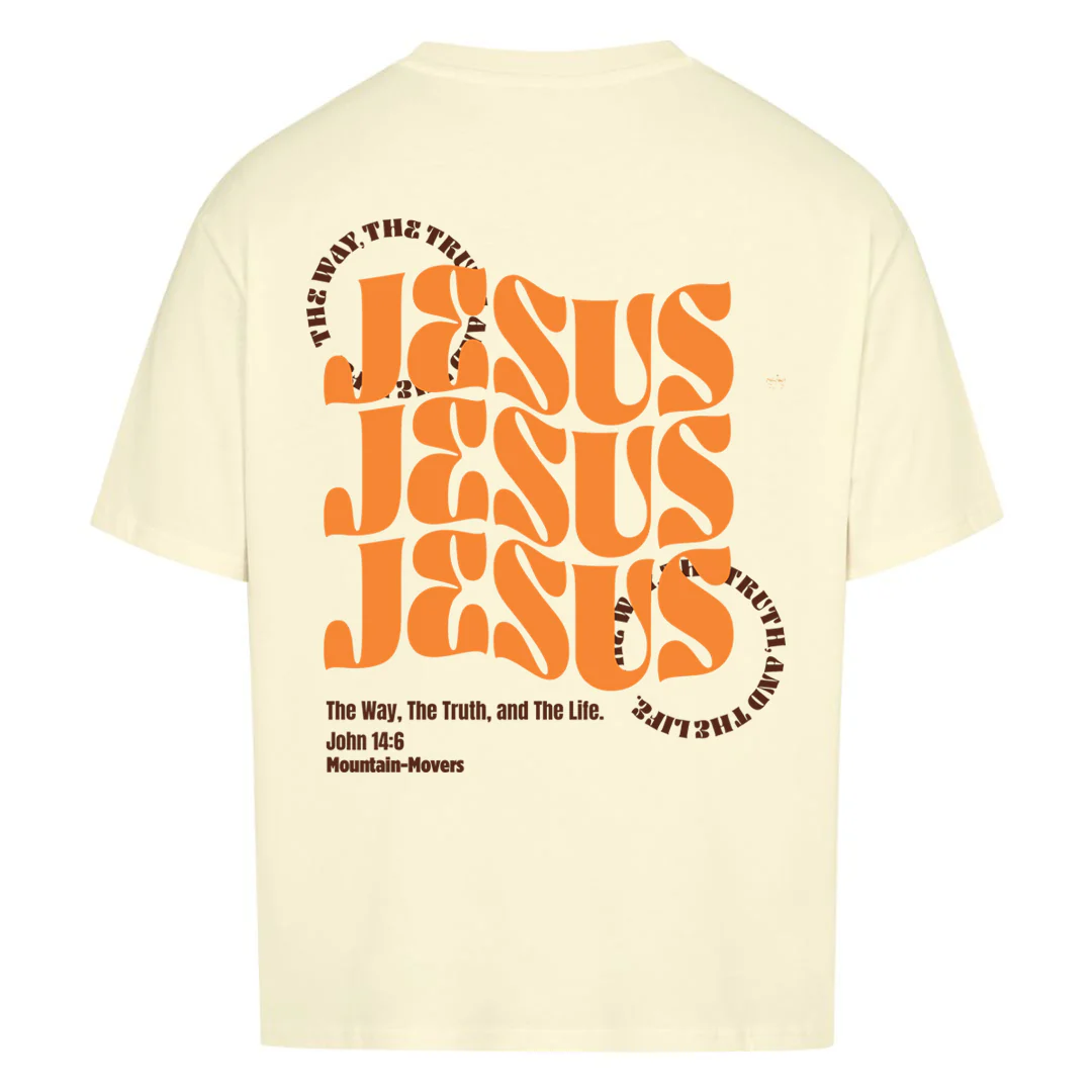 All About Jesus Oversized Shirt BackPrint - Image 4
