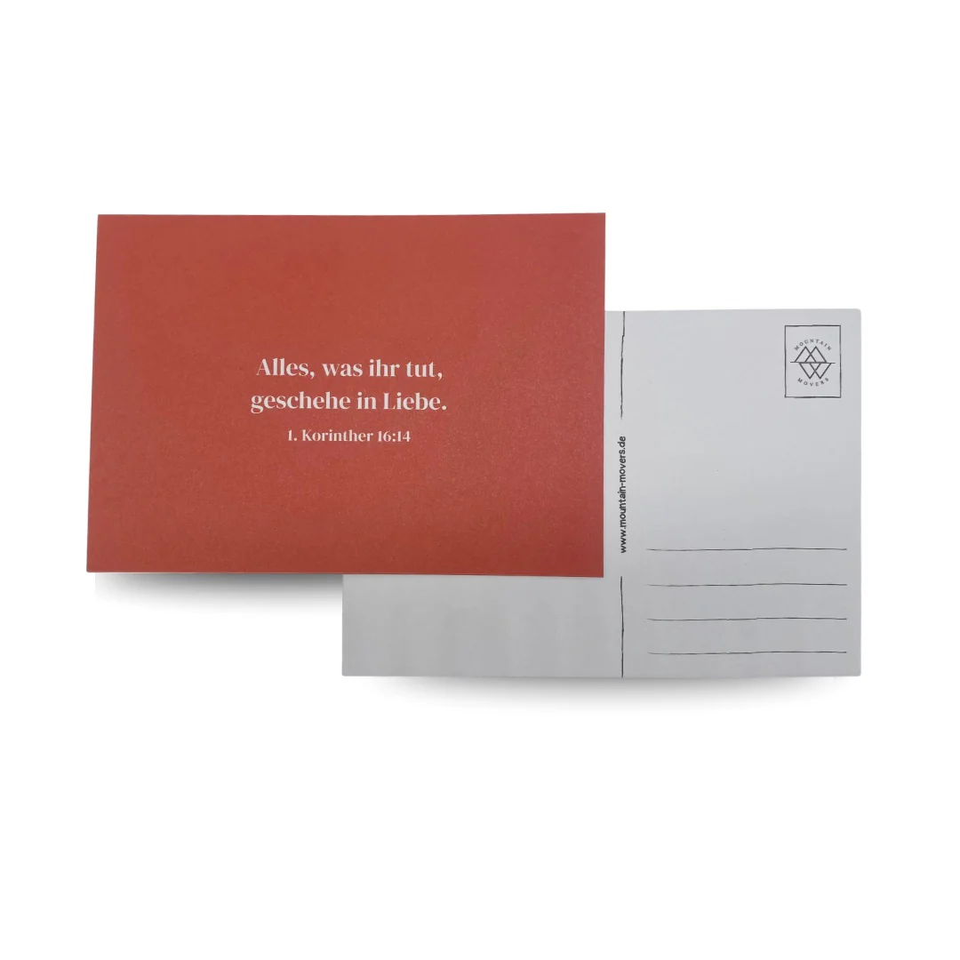 Alles geschehe in Liebe Postkarte - Image 2