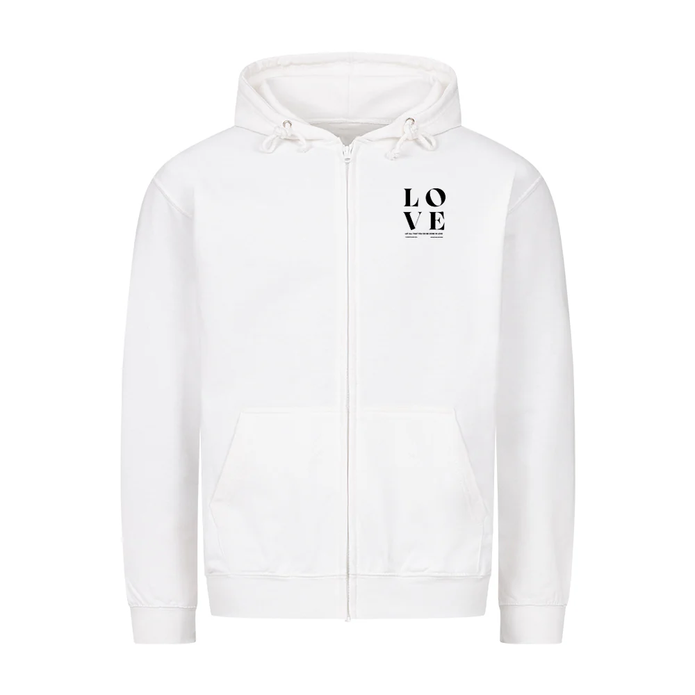 Alles geschehe in Liebe Zipper Hoodie - Image 3