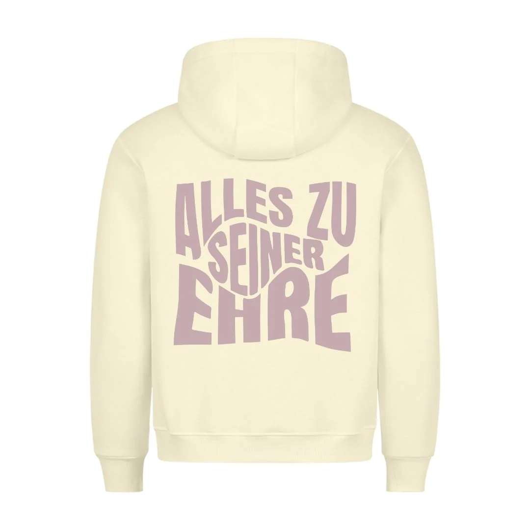 Alles zu seiner Ehre Hoodie Backprint - Image 3