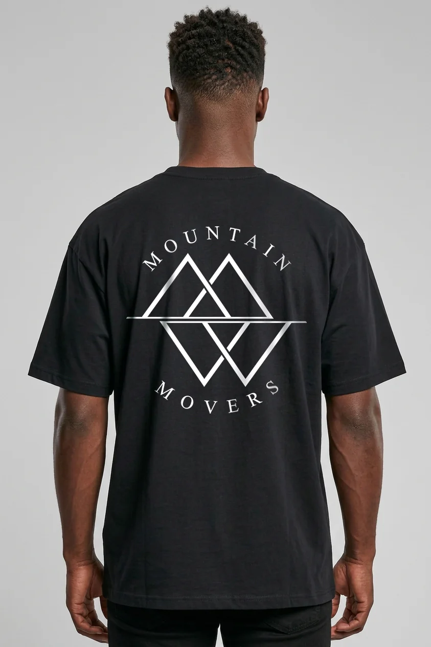 Logo Mountain Movers Oversized Shirt Front- und BackPrint