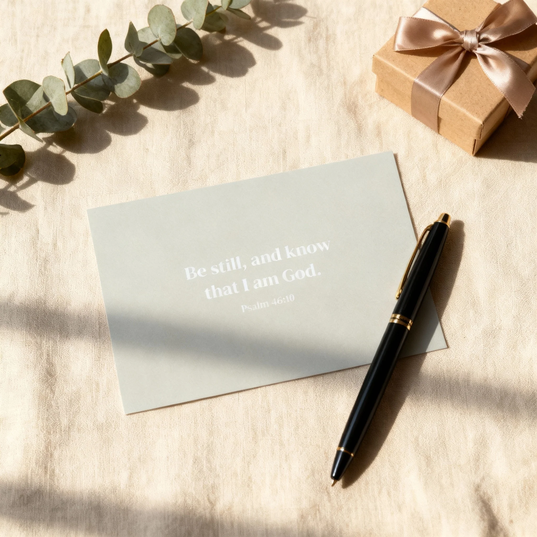 Be still Postkarte