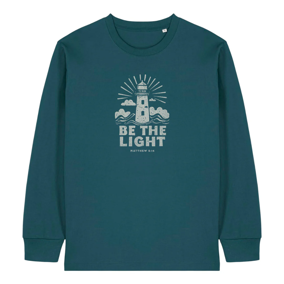 Be the light retro Longsleeve - Image 4