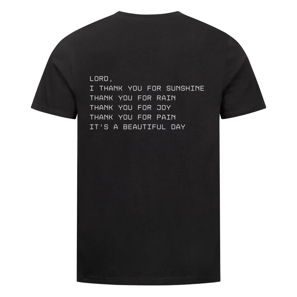 Beautiful Day Shirt Front- und BackPrint