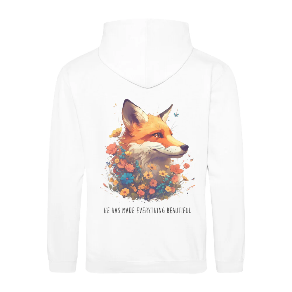 Beautiful Fox Hoodie BackPrint - Image 3