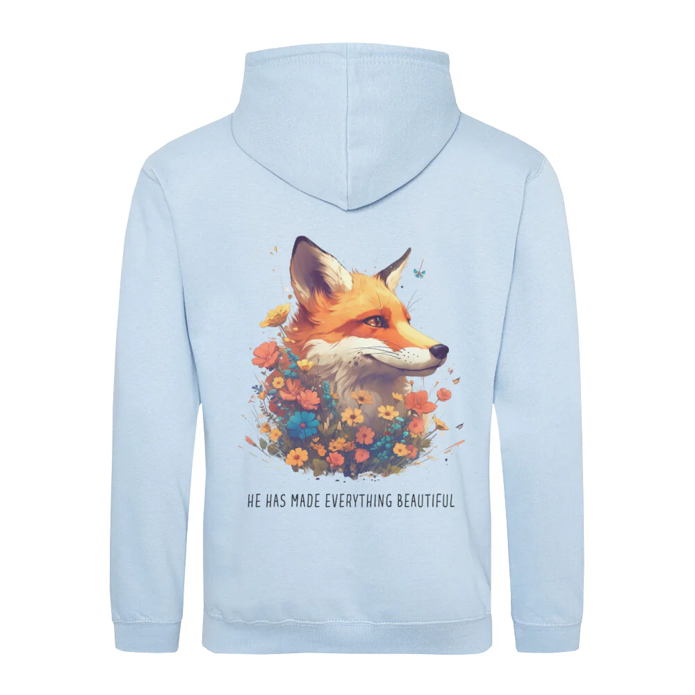 Beautiful Fox Hoodie BackPrint - Image 5