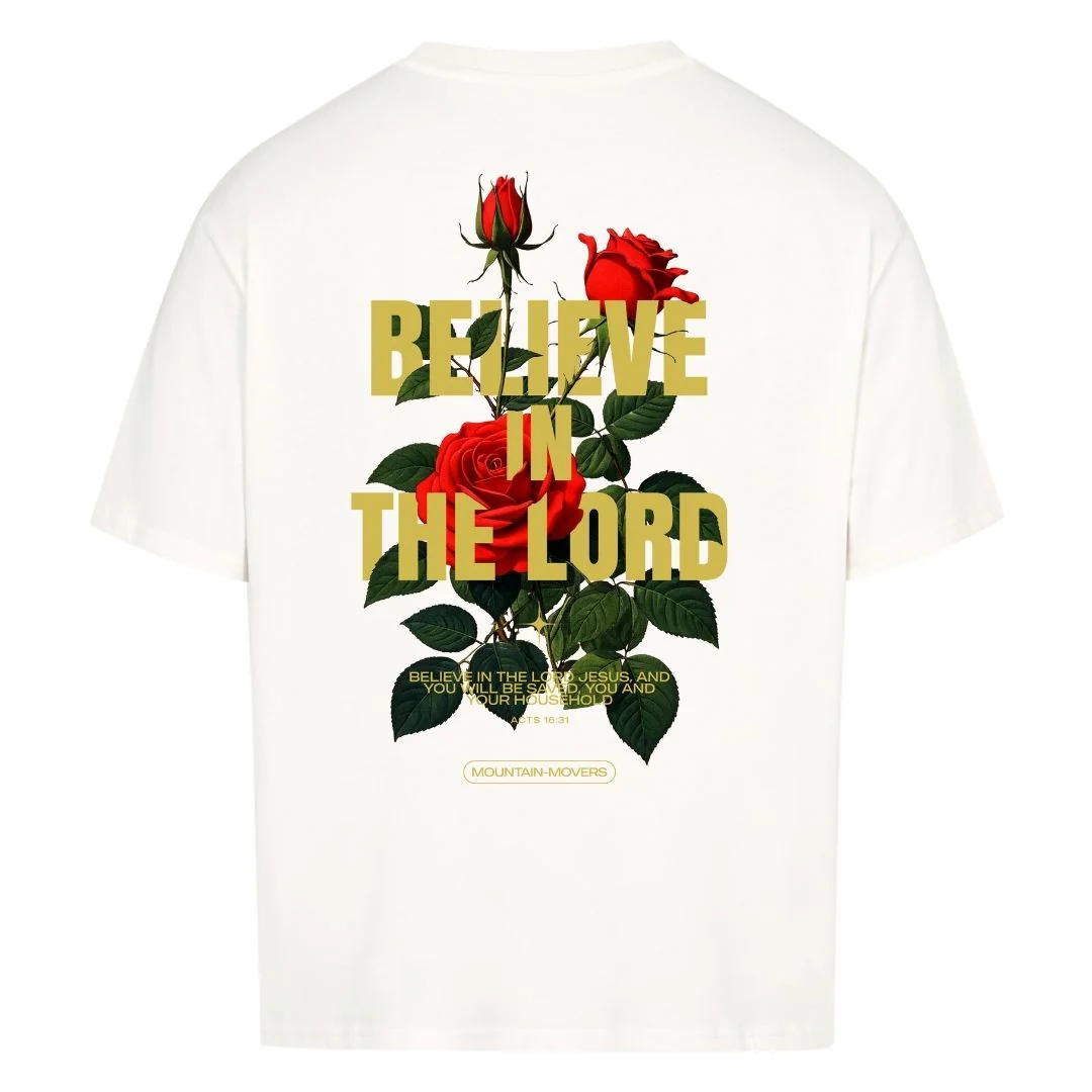 Believe in the Lord Oversized Shirt BackPrint - Image 4