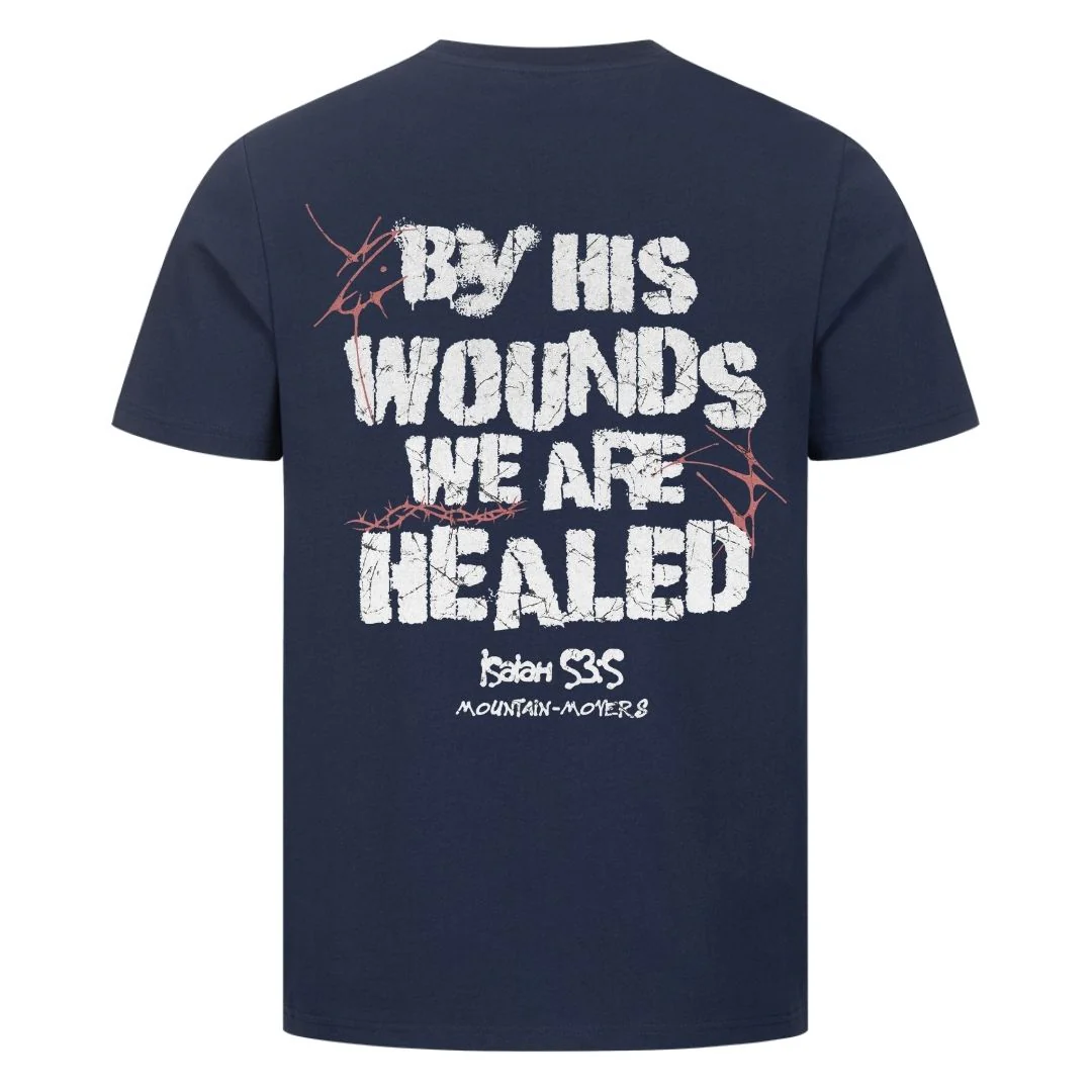 By his Wounds Shirt Backprint - Image 7