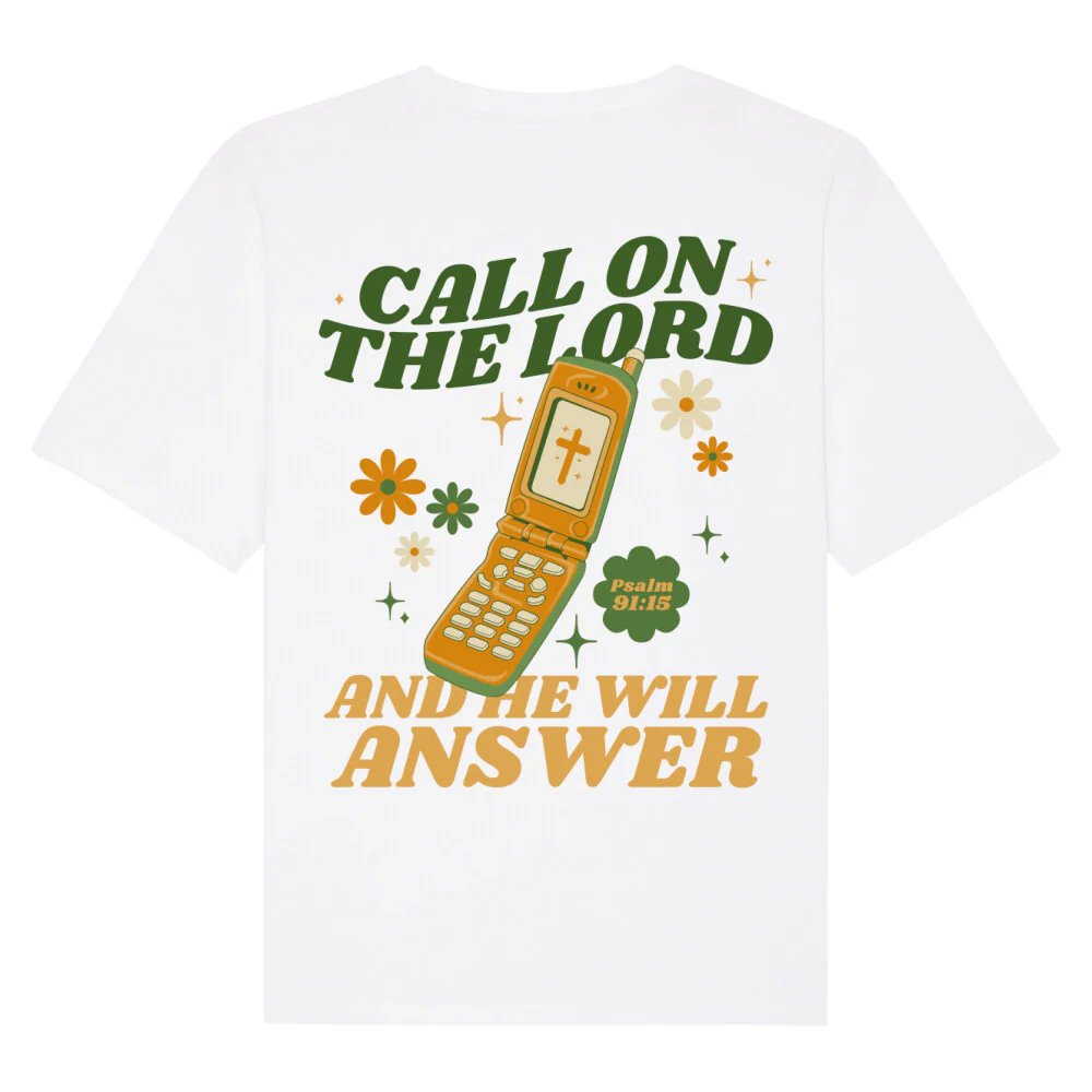 Call on the Lord Oversized Shirt BackPrint - Image 3