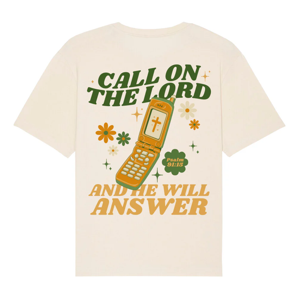 Call on the Lord Oversized Shirt BackPrint - Image 5