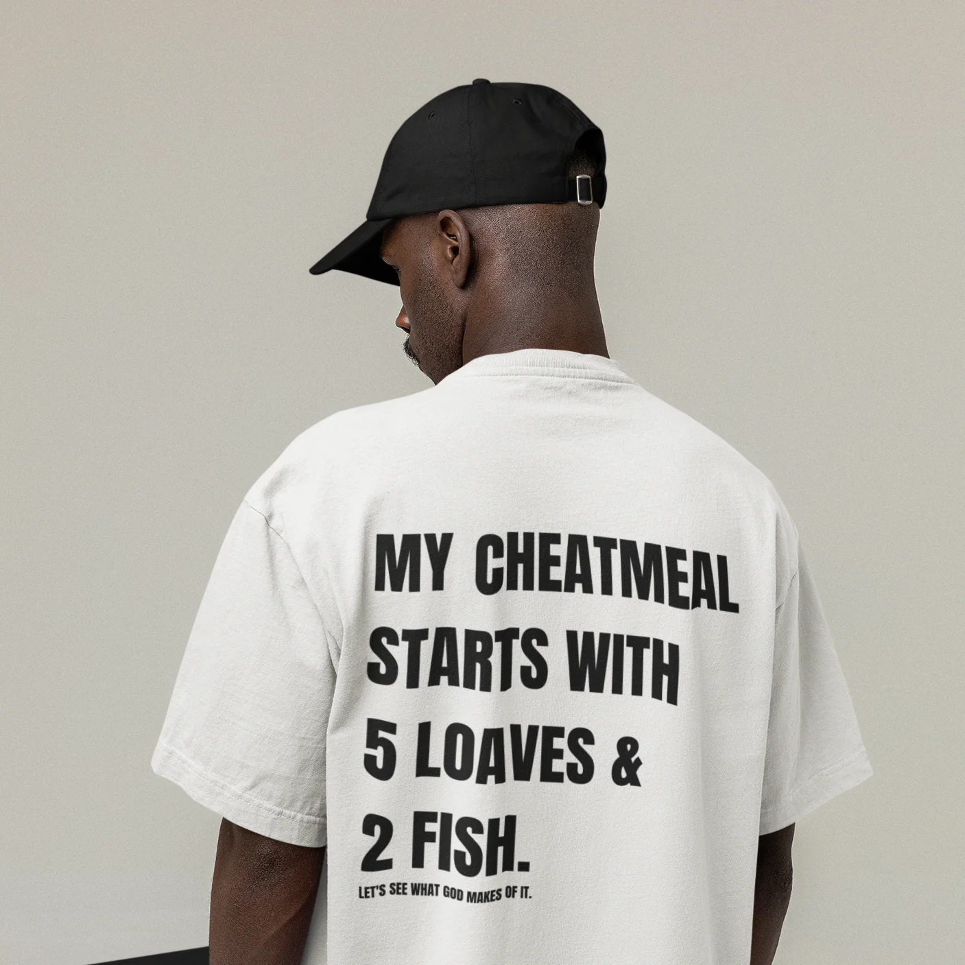 Cheatmeal Gym Oversized T-Shirt BackPrint - Image 2