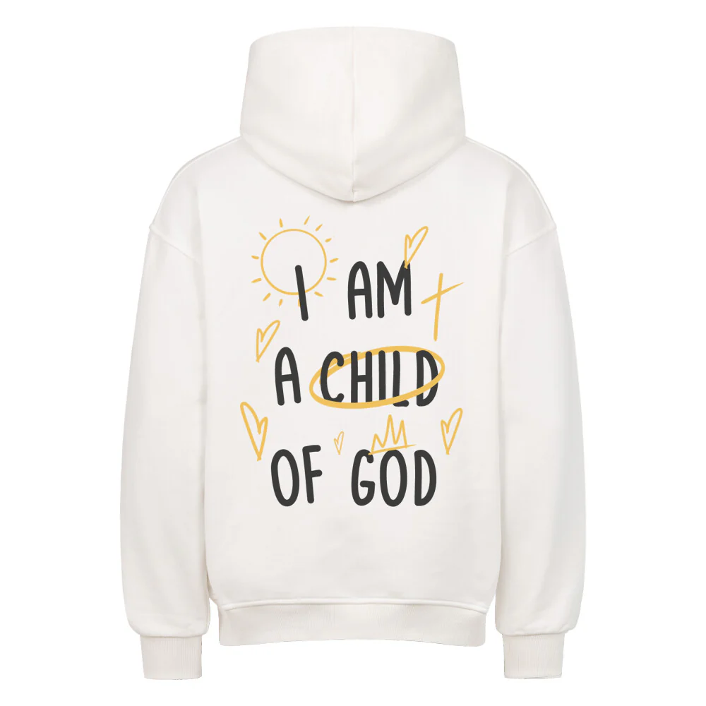 Child of God Colour Oversized Hoodie BackPrint - Image 5
