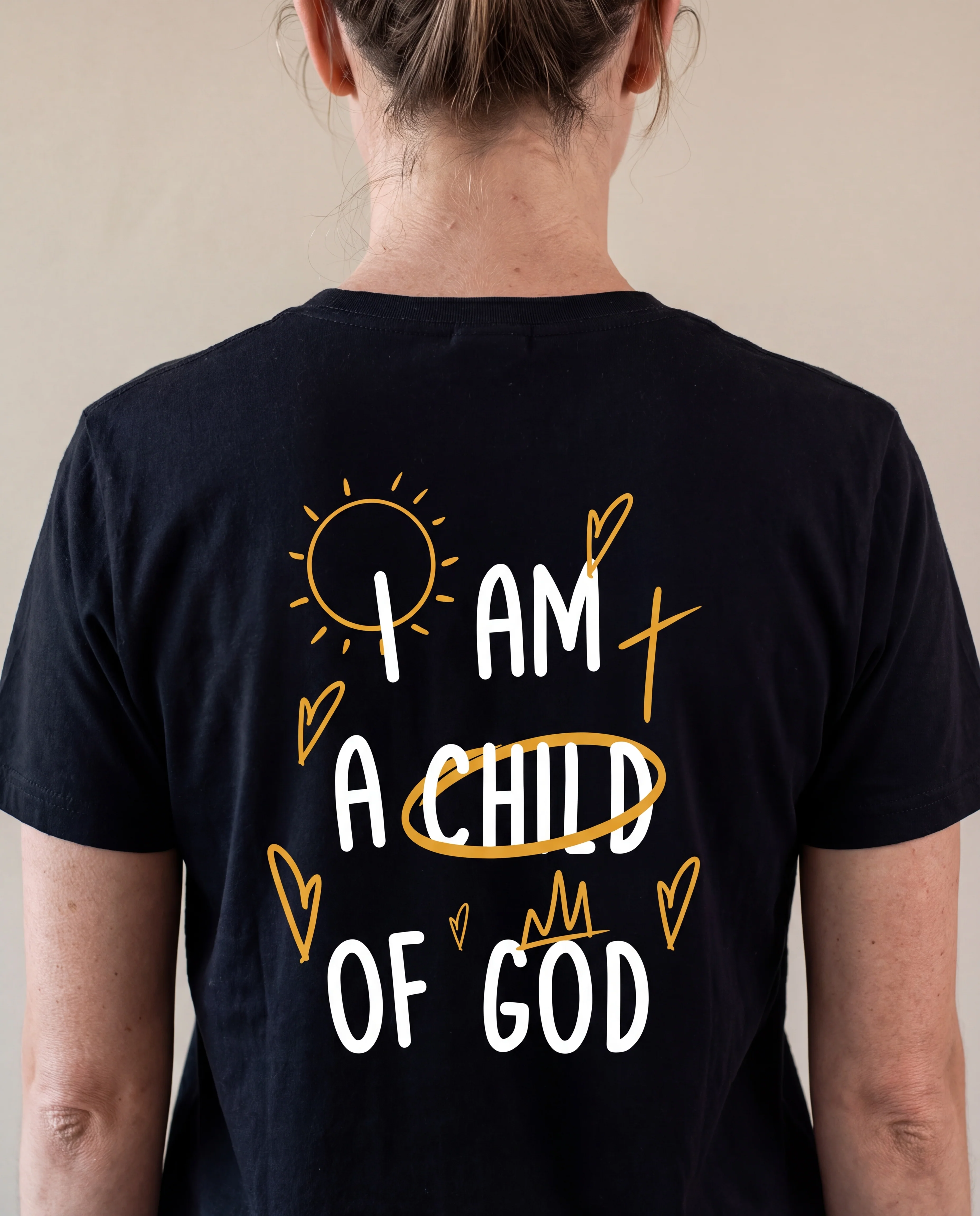 Child of God colour Shirt Backprint