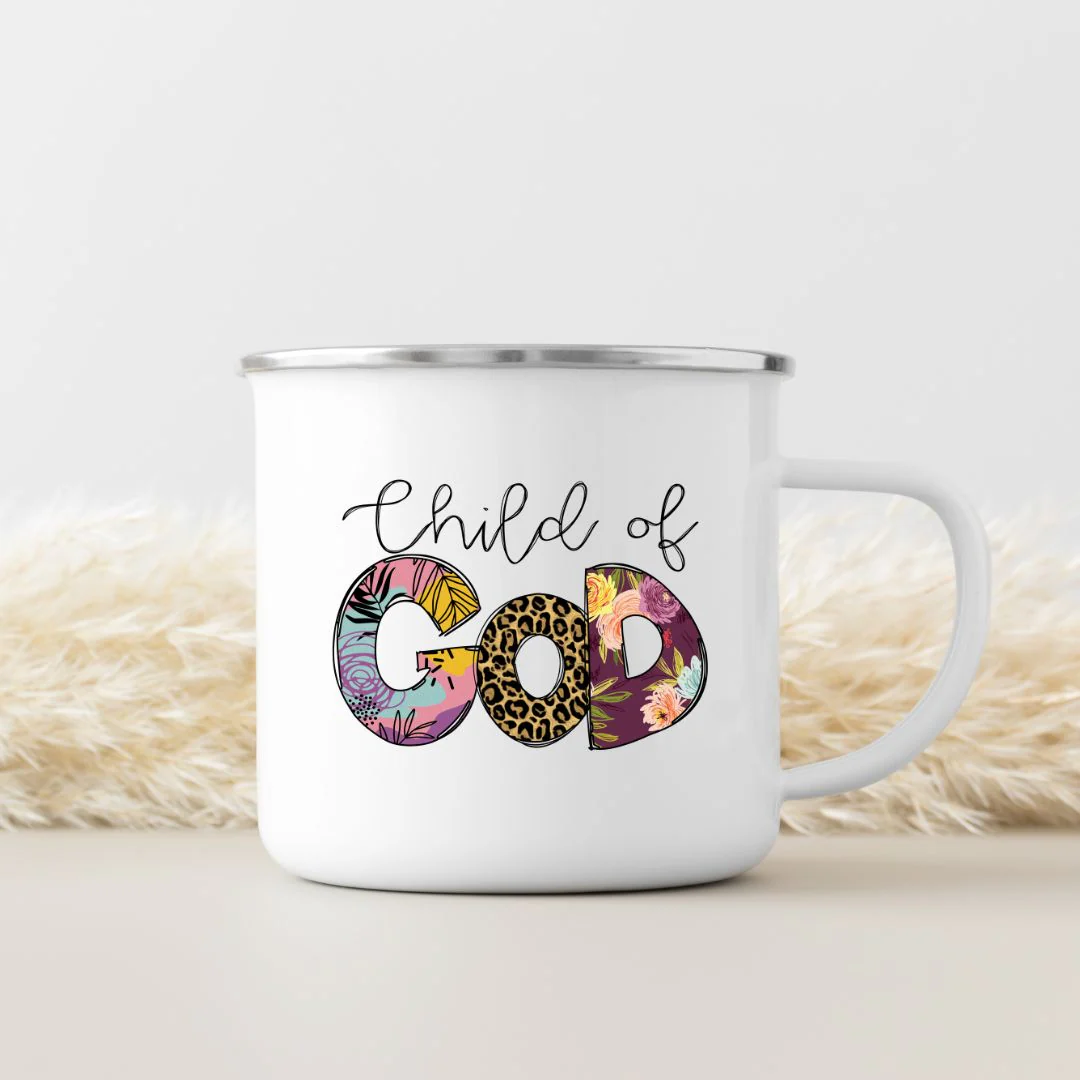 Child of God Emaille Tasse