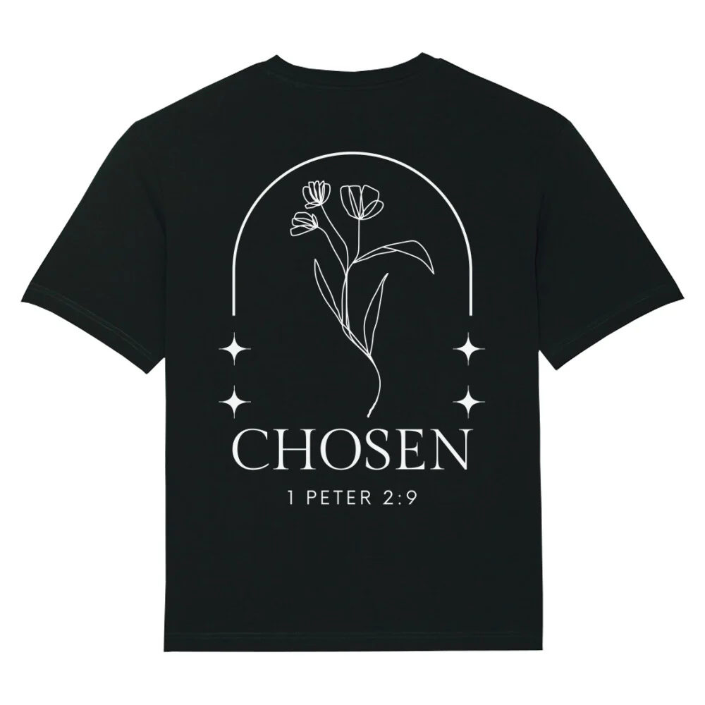 Chosen Flower Oversized Shirt BackPrint