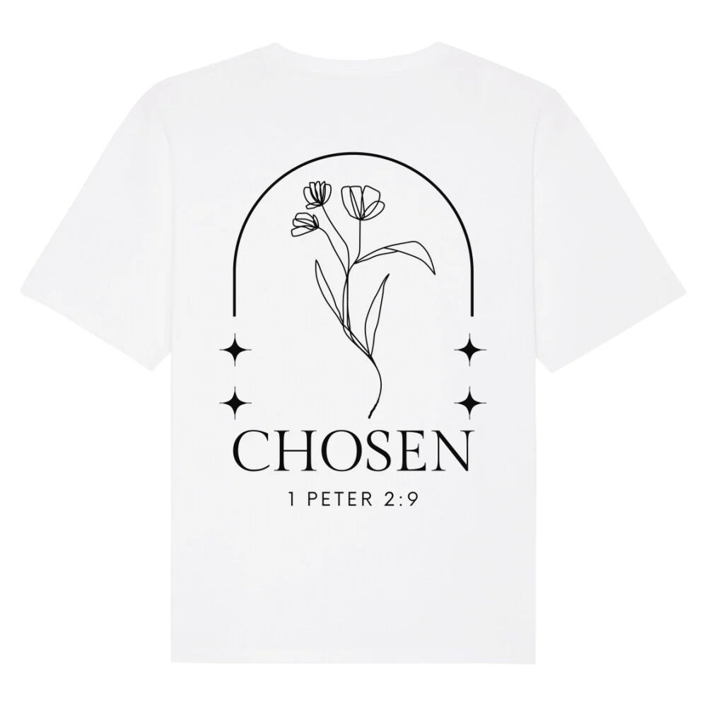 Chosen Flower Oversized Shirt BackPrint - Image 3