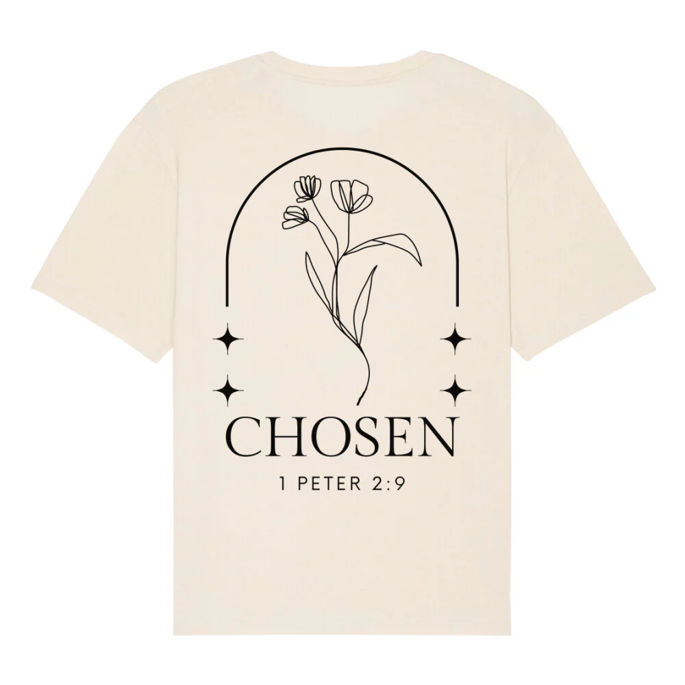 Chosen Flower Oversized Shirt BackPrint - Image 5