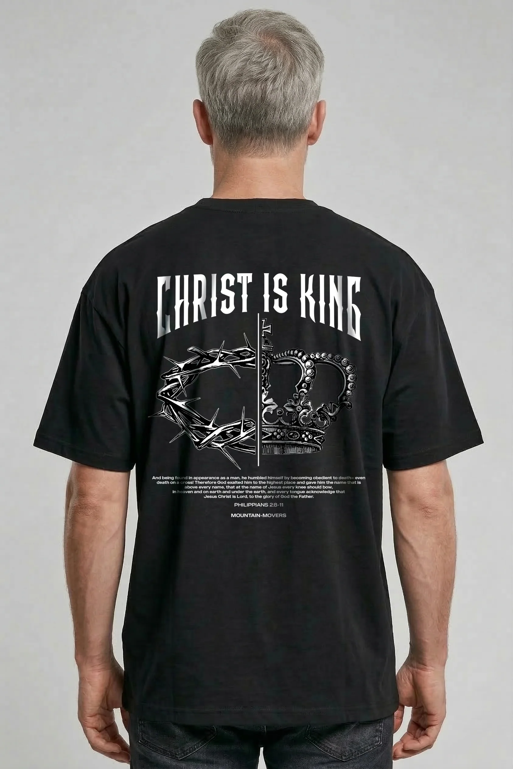 Christ is King Easter Oversized Shirt BackPrint