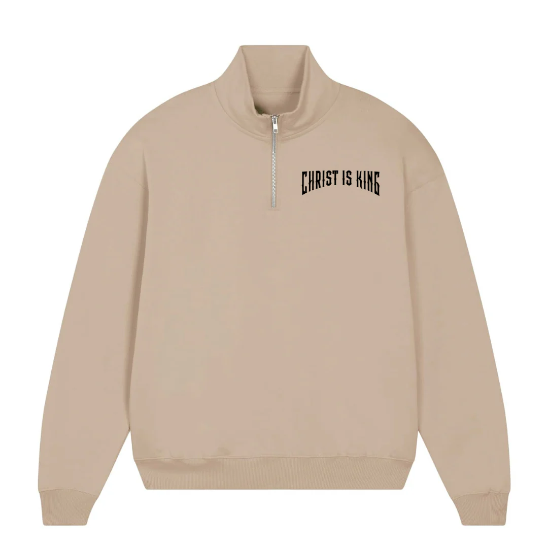 Christ is King Half Zip Sweater - Image 4