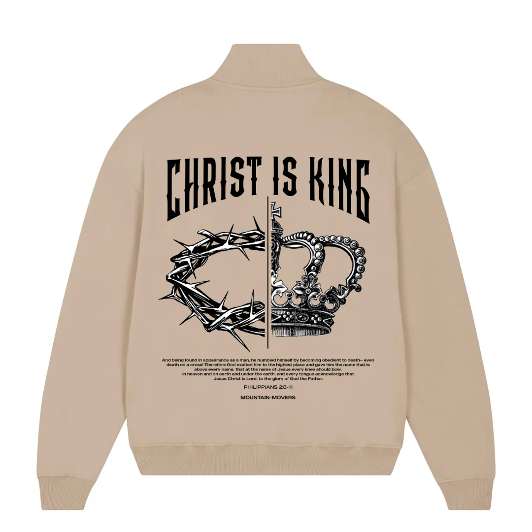 Christ is King Half Zip Sweater - Image 5