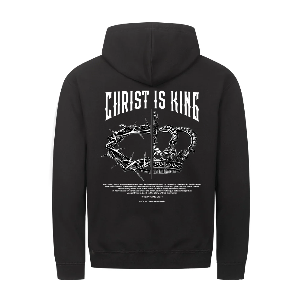 Christ is King Zipper Hoodie Backprint
