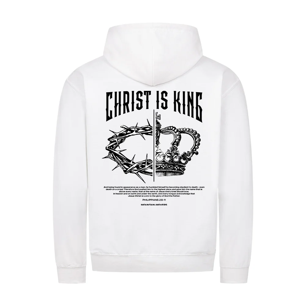 Christ is King Zipper Hoodie Backprint - Image 3