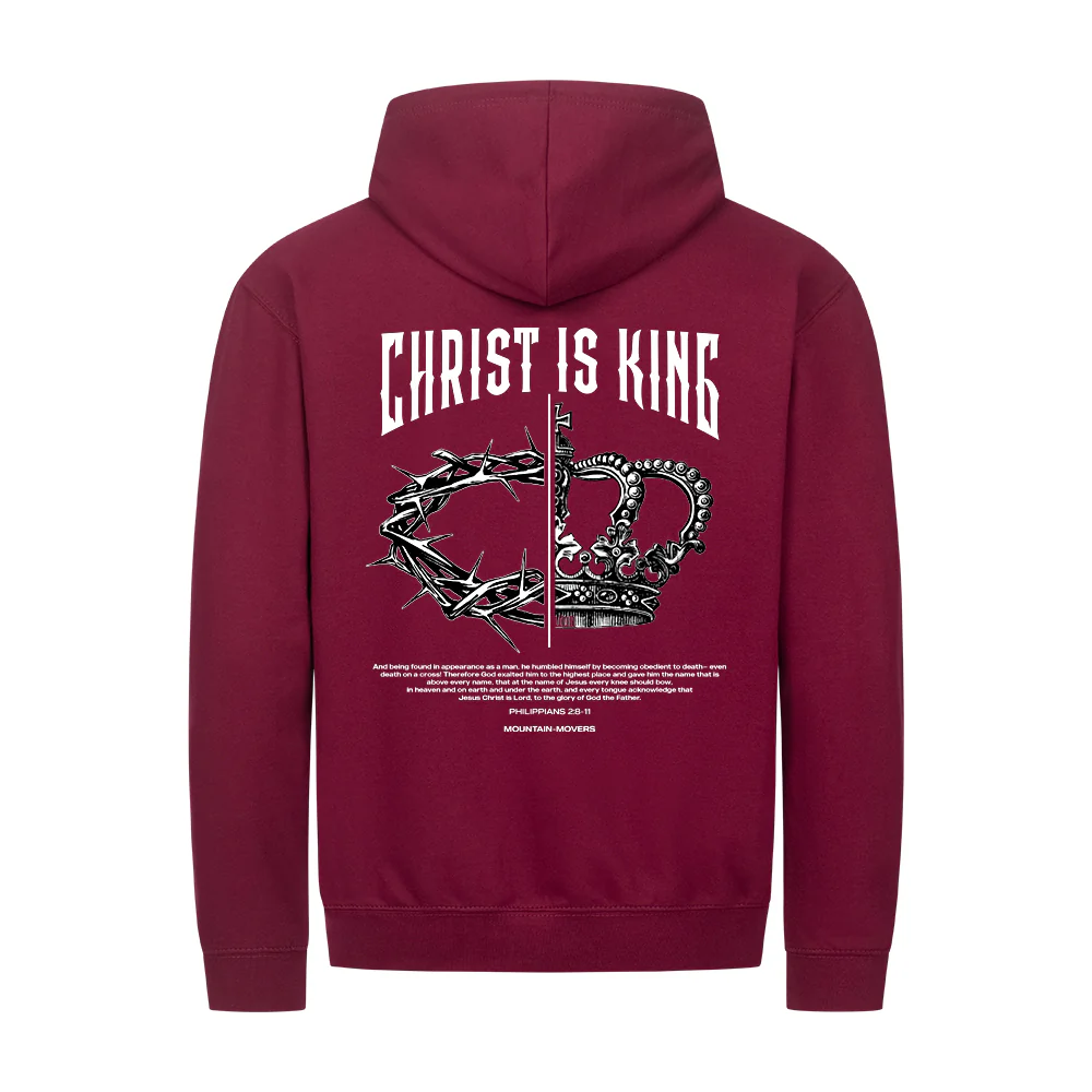Christ is King Zipper Hoodie Backprint - Image 5