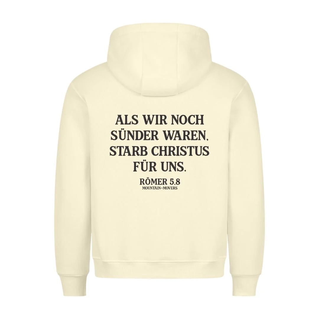 Christus starb für uns Hoodie Backprint - Image 2