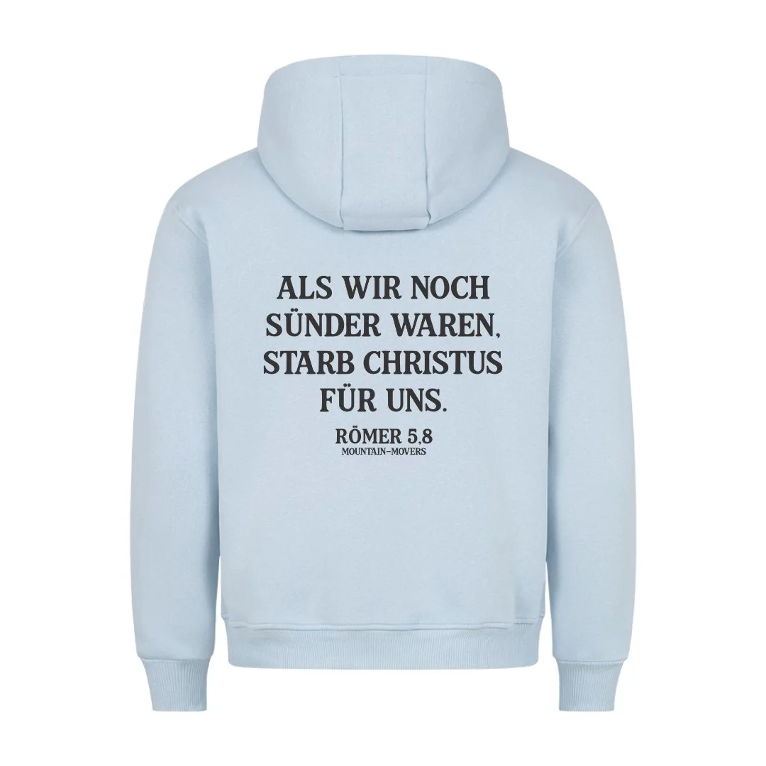 Christus starb für uns Hoodie Backprint - Image 3