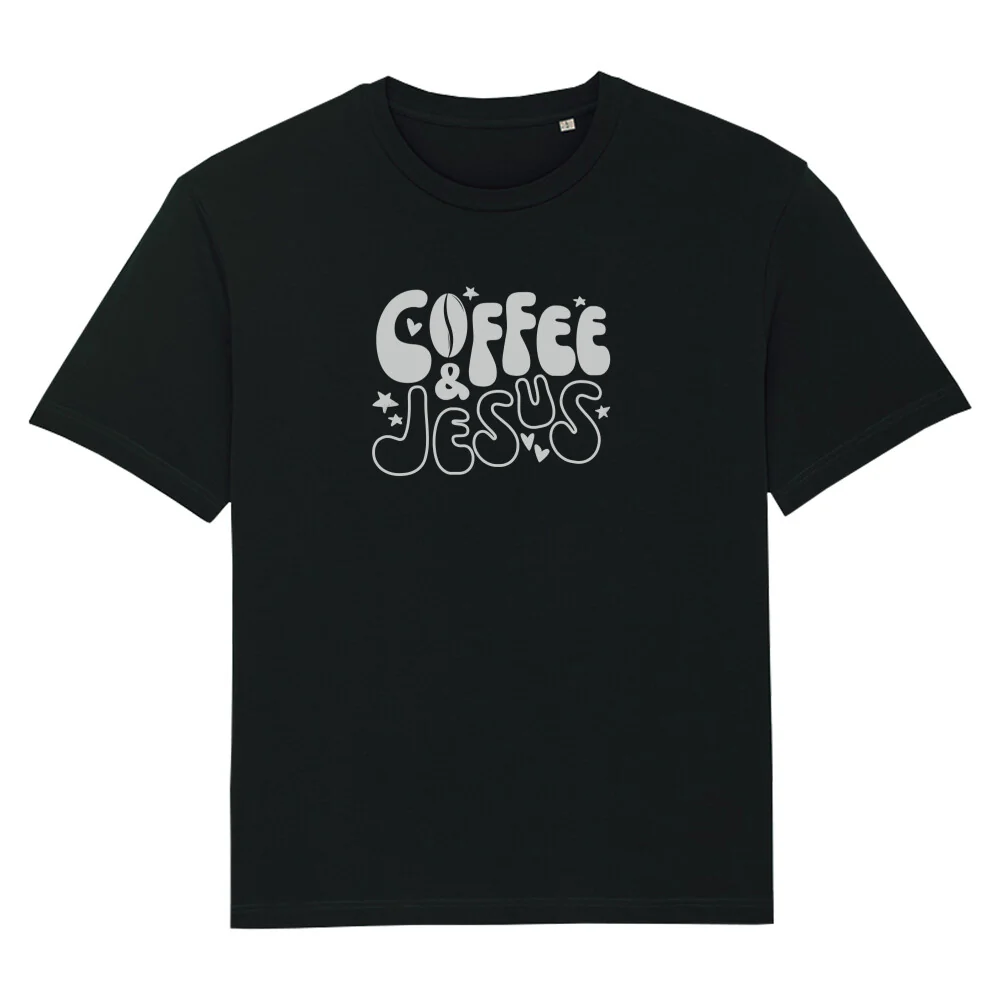 Coffee and Jesus Oversized T-Shirt