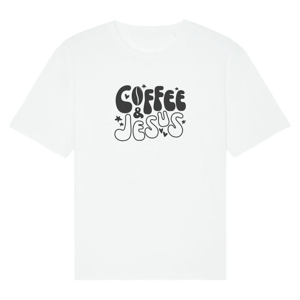 Coffee and Jesus Oversized T-Shirt - Image 2