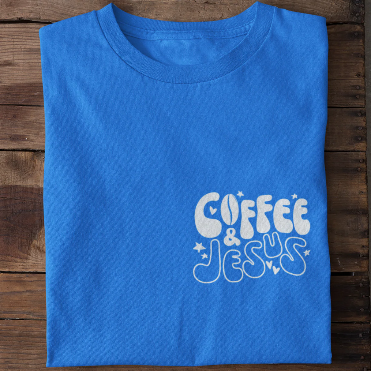 Coffee & Jesus Hearts T-Shirt - Image 7