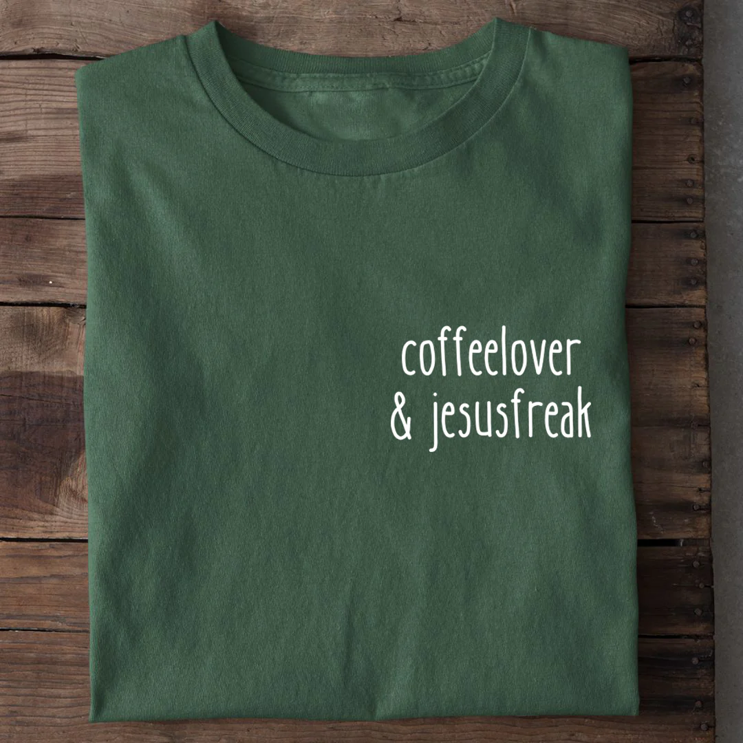 Coffeelover & Jesusfreak Shirt - Image 10