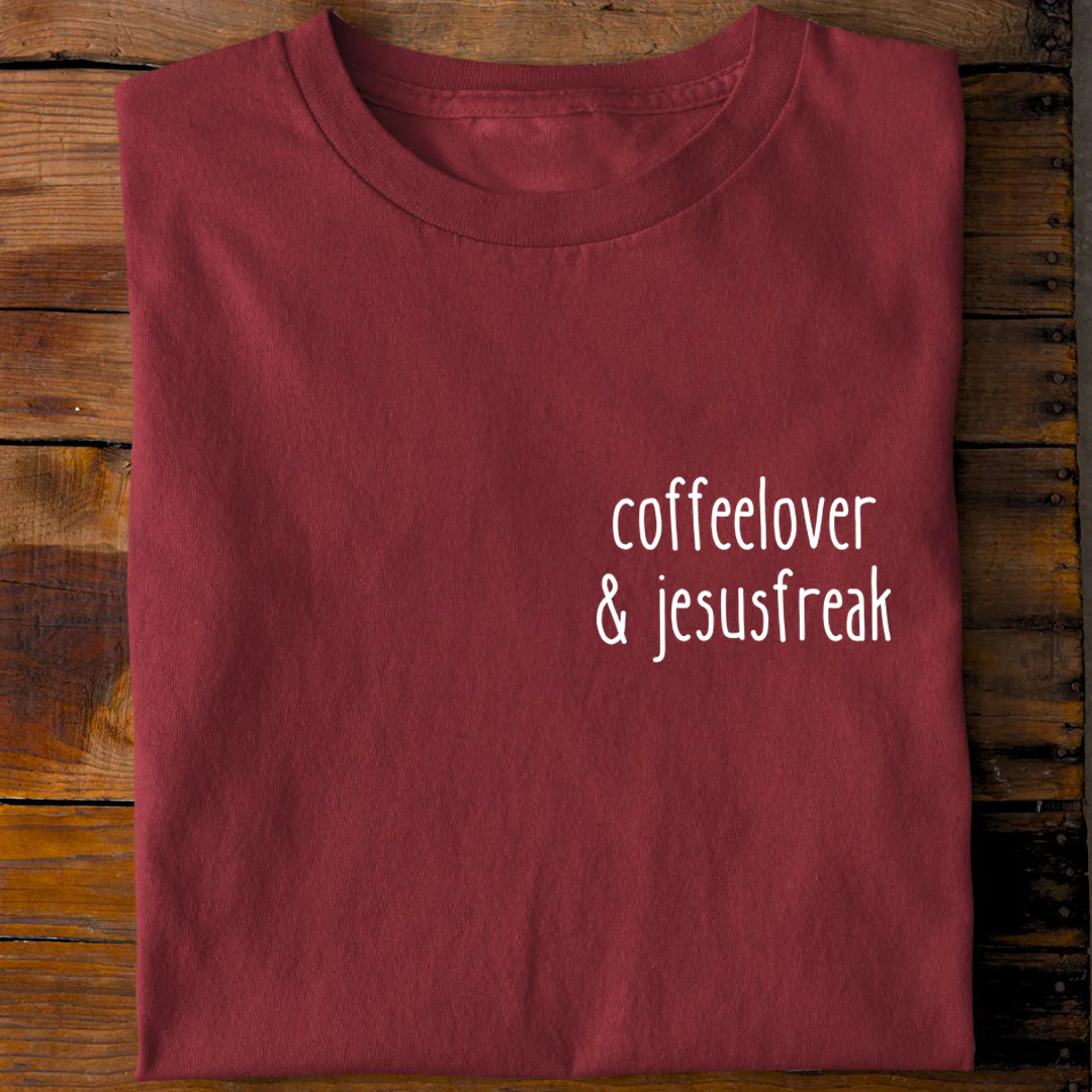 Coffeelover & Jesusfreak Shirt - Image 9