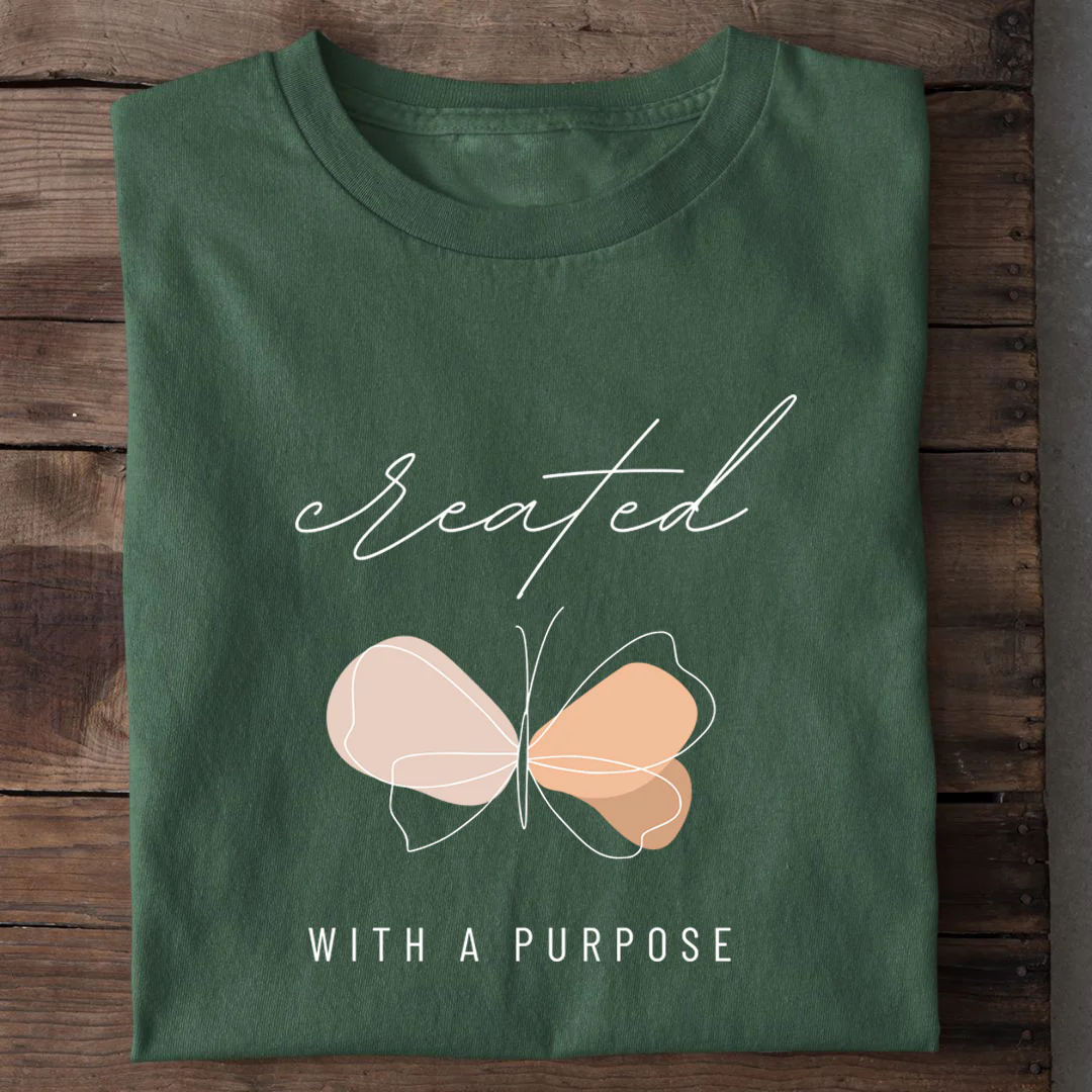 Created with a purpose Shirt - Image 11