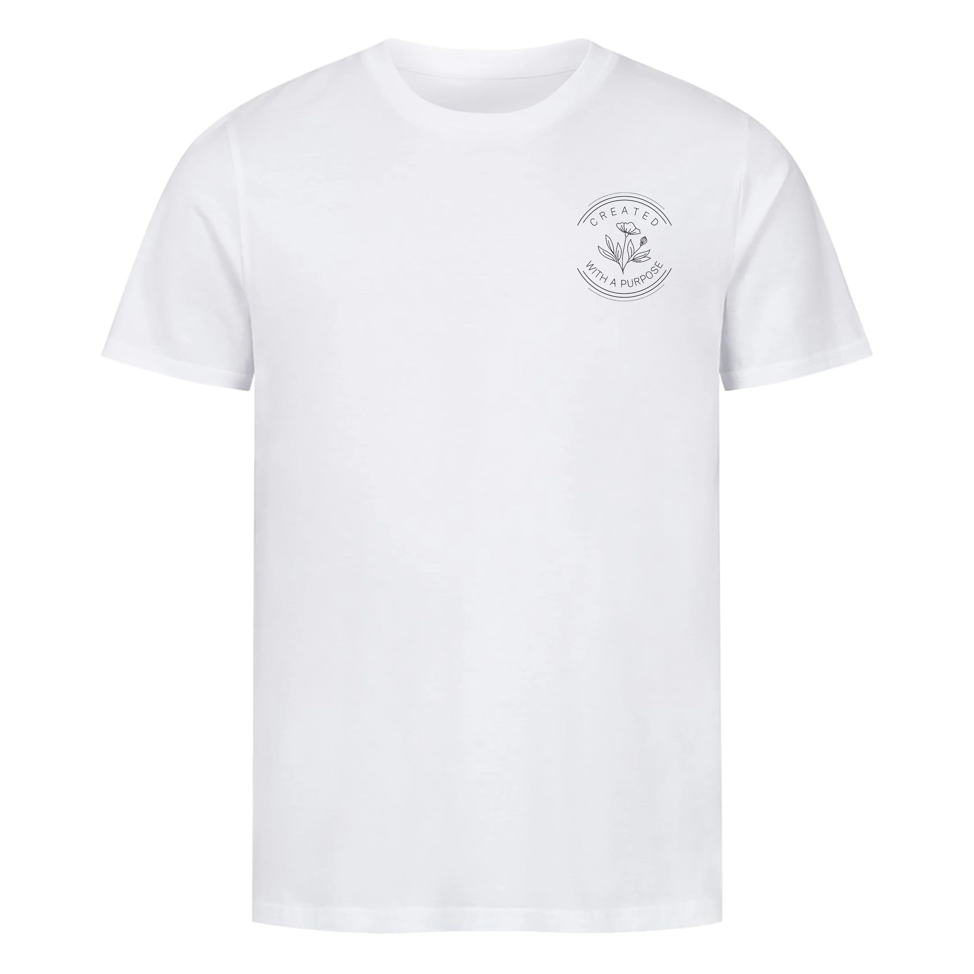 created with a purpose circle Shirt - Image 4