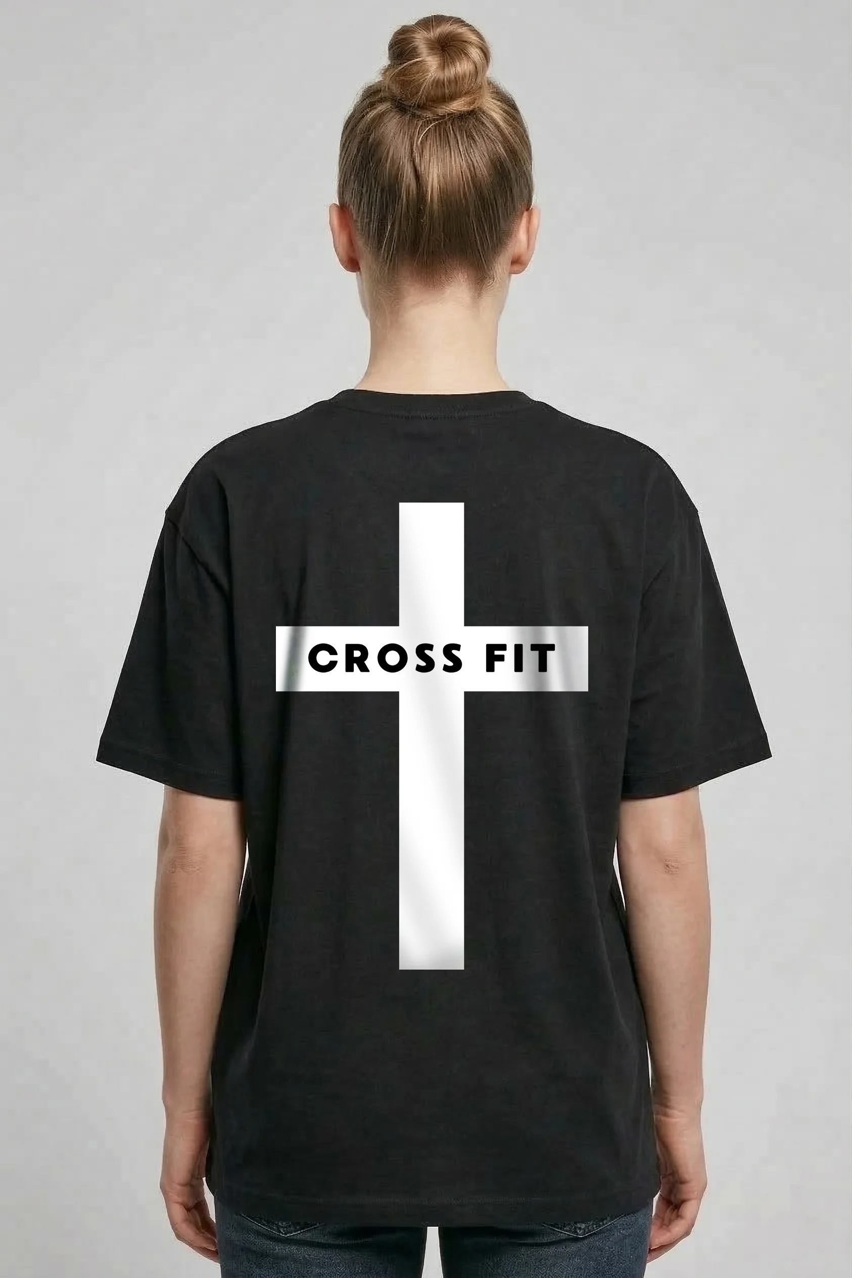 Cross Fit Gym Oversized Shirt BackPrint