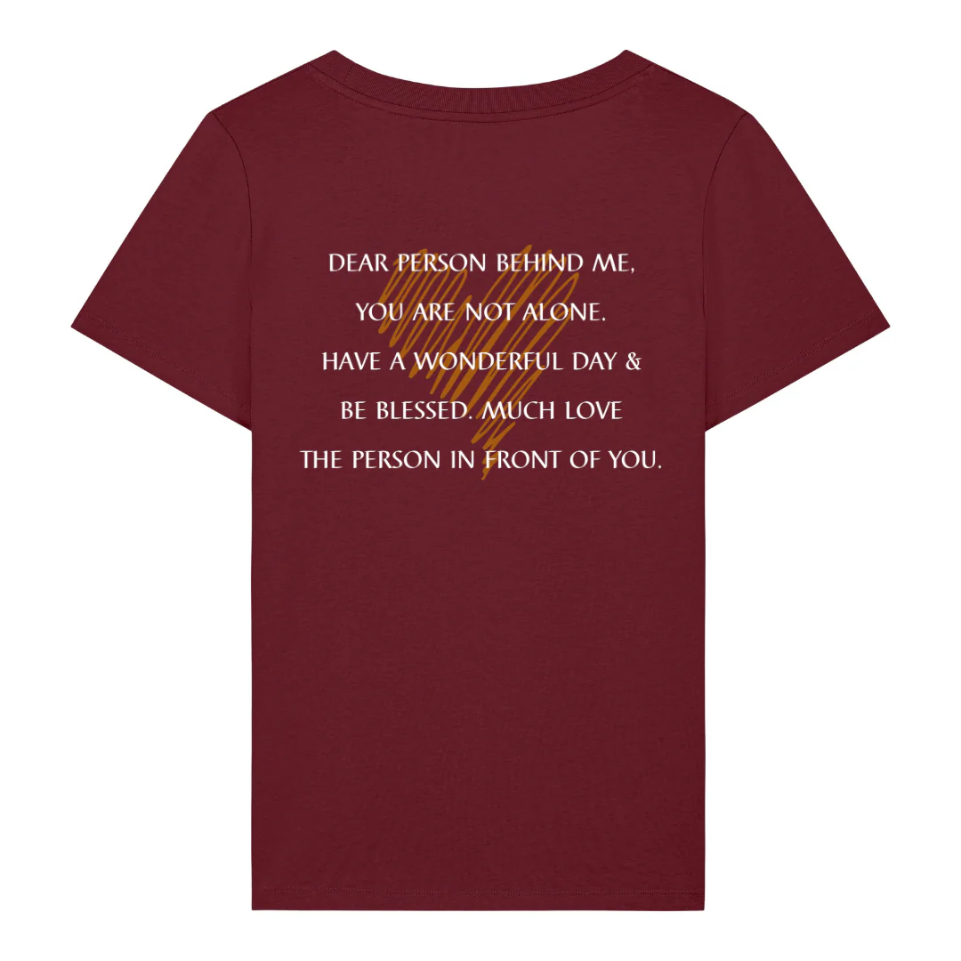 Dear Person Herz Frauen T-Shirt BackPrint - Image 5