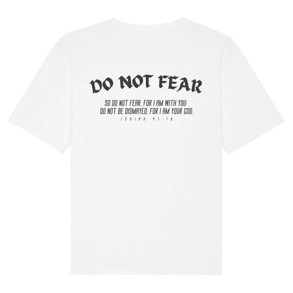 Do not fear Gym Oversized T-Shirt BackPrint