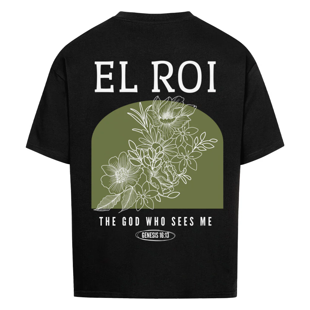 El Roi minimalistic Oversized Shirt BackPrint - Image 2