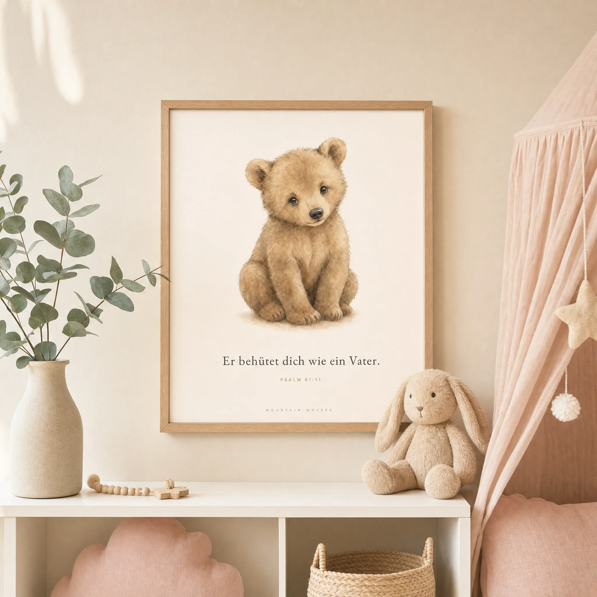 Er behütet dich wie ein Vater, Bär Kinderposter A4 - Image 2