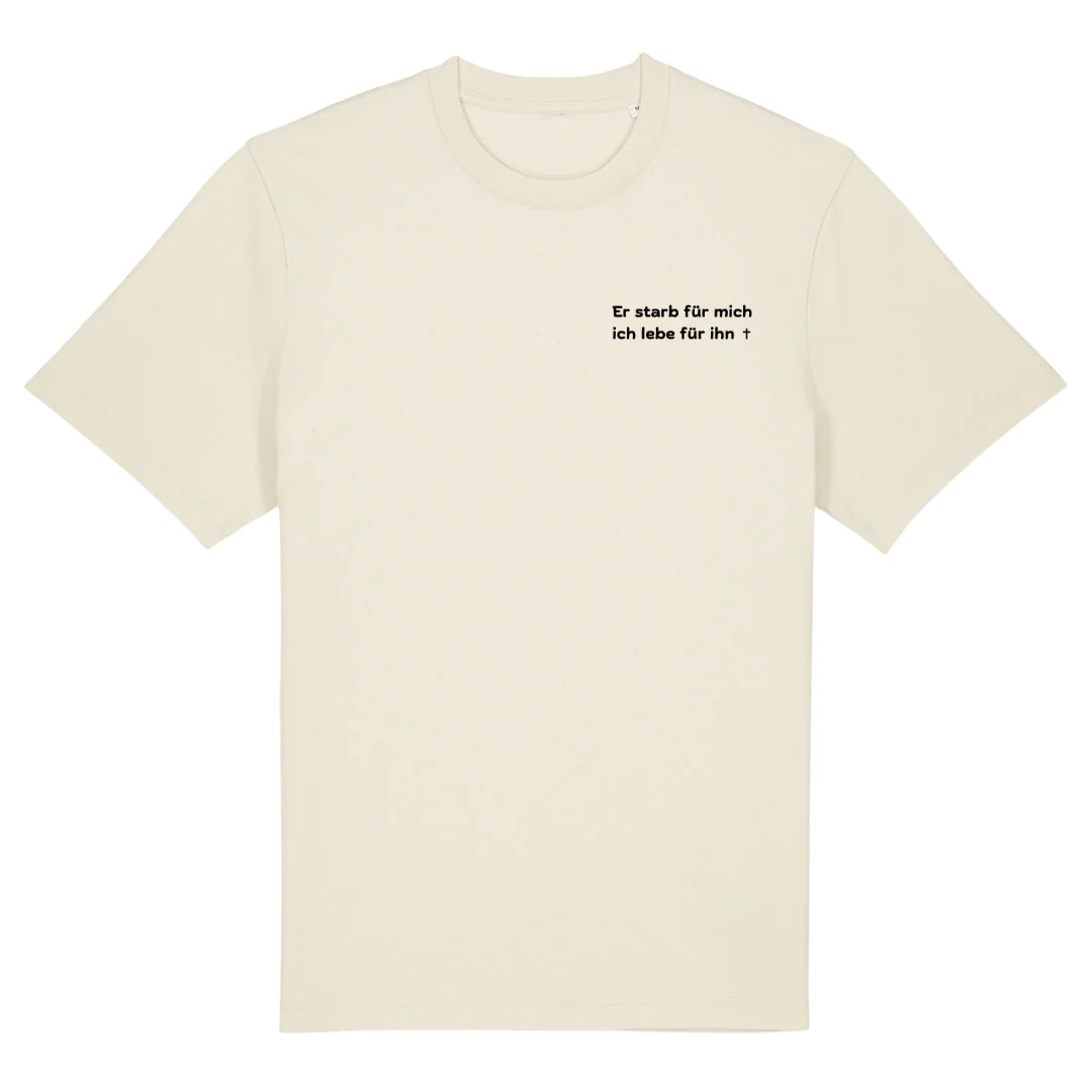 Er starb für mich Oversized Shirt - Image 3