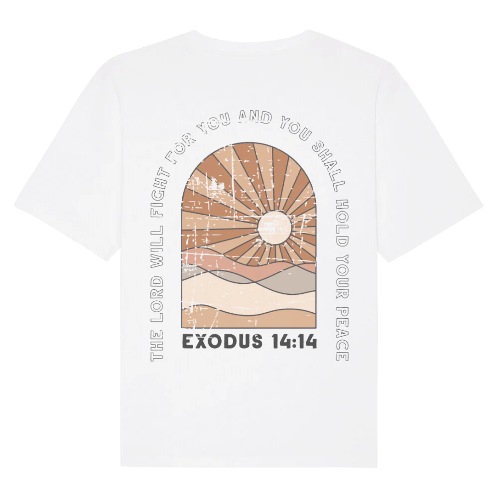 Exodus 14:14 Oversized Shirt BackPrint - Image 4