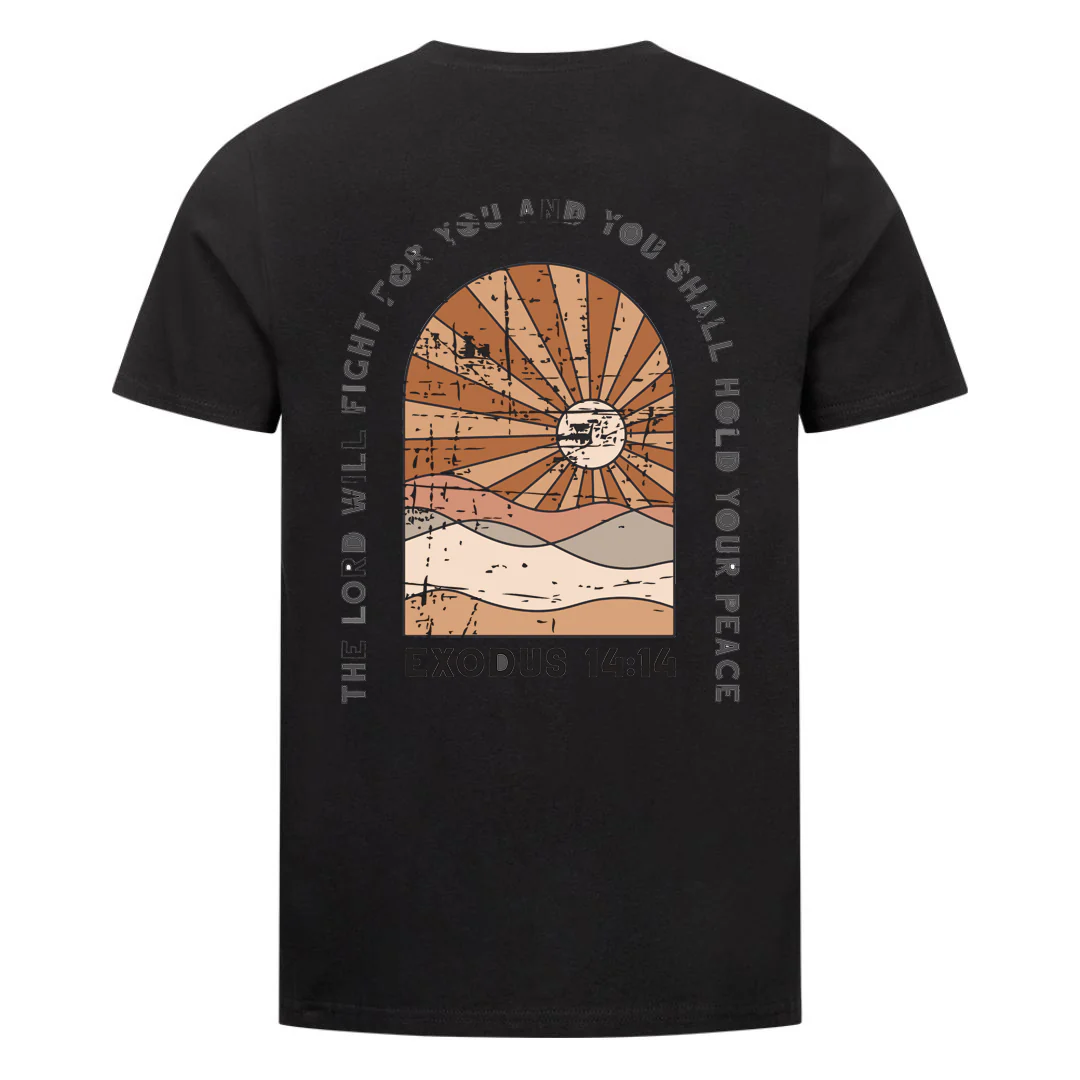 Exodus 14:14 Shirt Backprint
