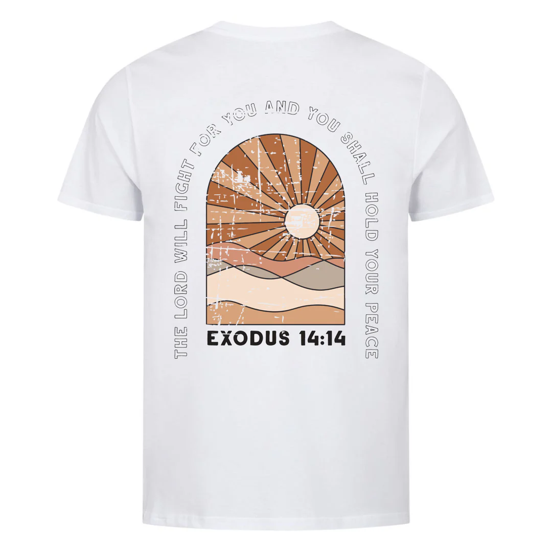 Exodus 14:14 Shirt Backprint - Image 5